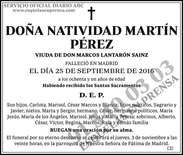 Natividad Martín Pérez